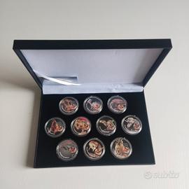 Il Mondo Dei Dinosauri 10 Medaglia a Moneta oncia