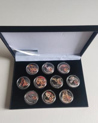 Il Mondo Dei Dinosauri 10 Medaglia a Moneta oncia