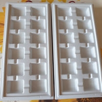 2 Stampi Ghiaccio Freezer Plastica Rigida