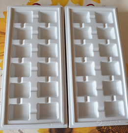 2 Stampi Ghiaccio Freezer Plastica Rigida