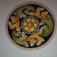 Piatto decorativo in ceramica Siad di Caltagirone
