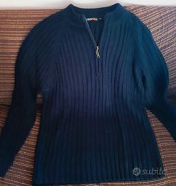 Maglione LOOK NOW con zip nero mis. XL Usato