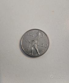 Moneta 50 Lire Piccole Italiane 1993, rara..