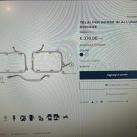 Telaio valigie laterali Bmw R 1300 Gs alluminio