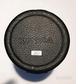 Custodia per obiettivo Konica 35mm, come nuovo.