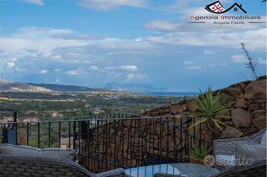 Trilocale al piano terra con vista mare