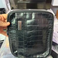 Tracolla Piquadro in pelle nera originale