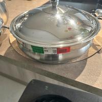 Set di pentole acciaio inox nuove
