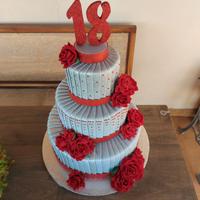 Torta finta per eventi - festa 18 anni