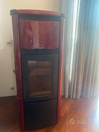 Termo stufa LUCREZIA IDRO STEEL Bordeaux