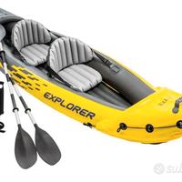 canoa gonfiabile con pompa