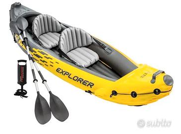 canoa gonfiabile con pompa