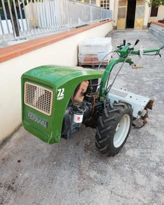 Motocoltivatore Ferrari 72s con rimorchio