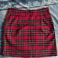 Mini gonna a quadretti rossa S/XS