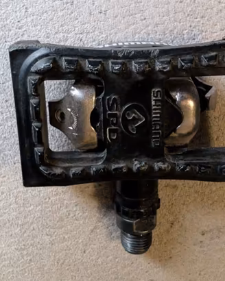 Pedali MTB Shimano PD-M520 + Adattatori Flat SM-PD