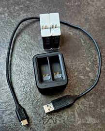 Caricatore doppio GoPro + 2 batterie enduro