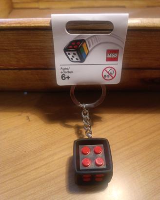 Portachiavi LEGO Games Dado Nero/Rosso - Nuovo!