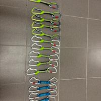 Set 15 rinvii da arrampicata