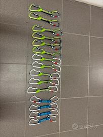 Set 15 rinvii da arrampicata