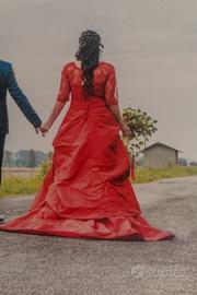 vestito da sposa Rosso