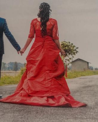 vestito da sposa Rosso