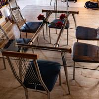 tavolo in vetro + sedie