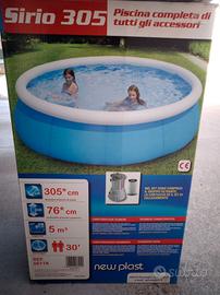 Piscina Gonfiabile Sirio 305x76 cm Set Completo