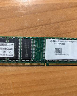 RAM Kingston DDR 256MB 400MHz PC3200 KVR400X64C3A