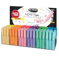 120 Evidenziatori Hi-text 12 colori pastel e fluo