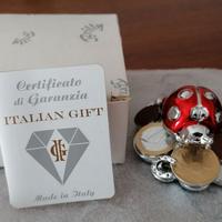 Coccinella portafortuna Moda argenti