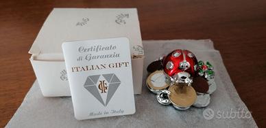 Coccinella portafortuna Moda argenti