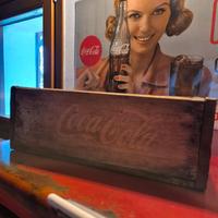Cassetta di legno originale della Coca-Cola anni '