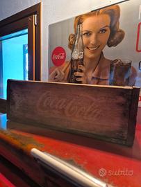 Cassetta di legno originale della Coca-Cola anni '