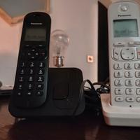 Panasonic telefono cordless 2 portatili 