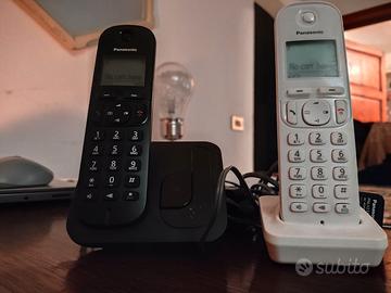 Panasonic telefono cordless 2 portatili 