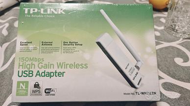 TL-WN722N
150Mbps High Gain Wireless USB Adapter