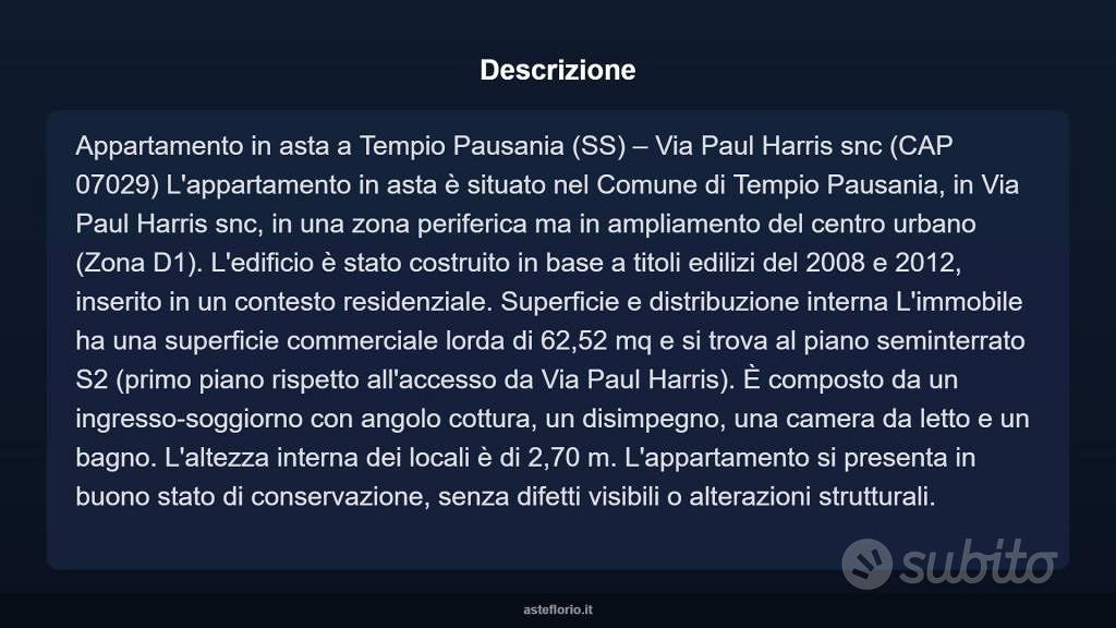 Appartamento – Tèmpiu/Tempio Pausania, Gallura Nord-Est Sardegna - Vista 4