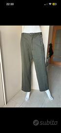 Pantalone classico uomo elegante verde XXL 54