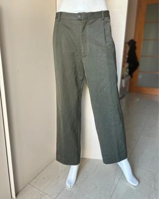 Pantalone classico uomo elegante verde XXL 54