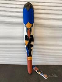 Coppia di maschere africane in legno.