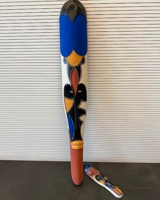 Coppia di maschere africane in legno.