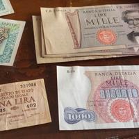 1000 lire verdi + medusa + 1 lira + 500 lire rare
