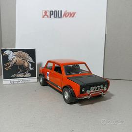 Politoys Fiat 128 Rally originale arancione scala 
