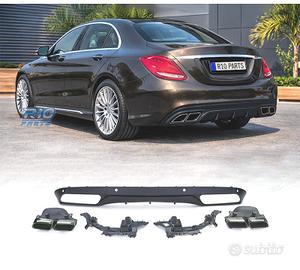 DIFFUSORE MERCEDES CLASSE C W205 SEDAN 14-18 LOOK 