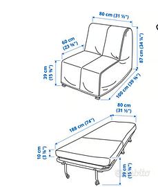 poltrona letto Ikea