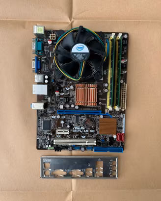 Scheda madre ASUS P5KPL-AM SE + E5300 + 4GB DDR2