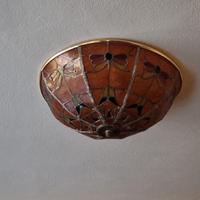 Plafoniera Stile Tiffany, Vetro Colorato