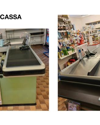 Attrezzatura - cassa, mobile frutta, e carrelli