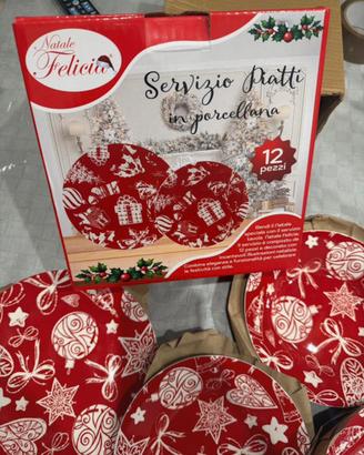 Servizio piatti natalizi
