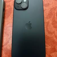Iphone 15 nero 128gb con cover originale Apple
